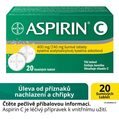 ASPIRIN C POR 400MG/240MG TBL EFF 20