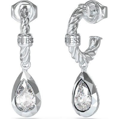 Guess elegantné oceľové náušnice 4G Light JUBE05243JWRHT/U