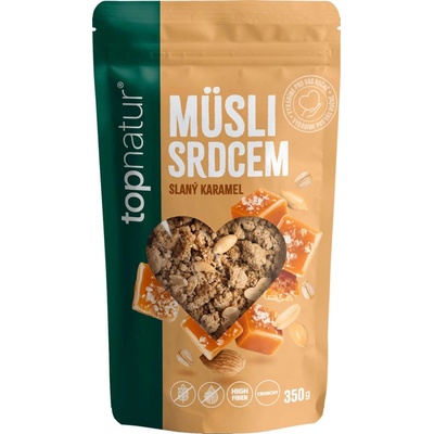 Topnatur musli srdcem spékané slaný karamel 350 g
