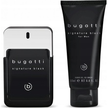 Bugatti Signature Black Men EDT 100 ml + sprchový gél 200 ml darčeková sada