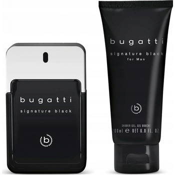 Bugatti Signature Black Men EDT 100 ml + sprchový gél 200 ml darčeková sada