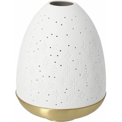 räder Porcelánový svícen Brass/Stars, bílá barva, kov, porcelán