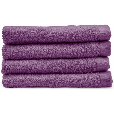 Catherine Lansfield Quick Dry ručník fialová 4x malý ručník 30 x 30 cm