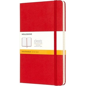 Moleskine QP060R L hardcover red lined notebook (7490134004)