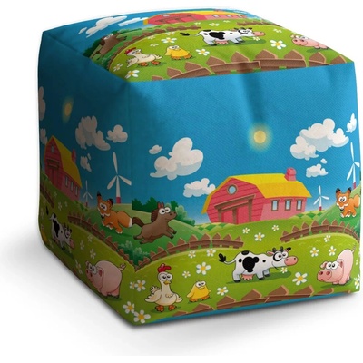 Sablio Taburet Farma: 40x40x40 cm