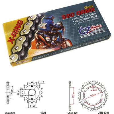 ČZ Řetězová sada Honda CRF 300 L 21-25