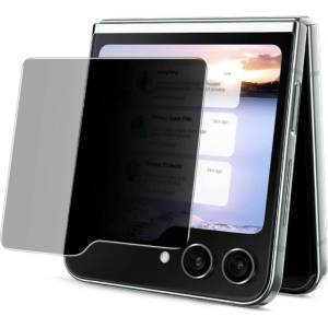 IMAK Затъмняващ Протектор за Samsung Z Flip 5, Imak Privacy Anti-Spy Glass, Черен (6957476836647)