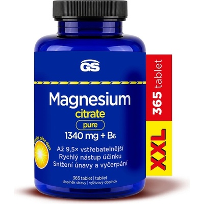 GS Magnesium citrate pure XXL B6 365 tabliet