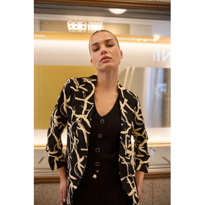 Moodo Сако с набрани 3/4 ръкава черно Moodo Moodo | Cheren | ЖЕНИ | XS