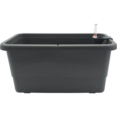 Plastkon Gardenie smart Samozavlažovací hrantík balkónový, plast, antracit, 100 × 19 × 9 cm 41111047