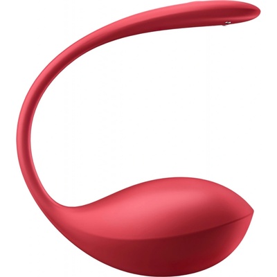 Satisfyer Shiny Petal - rádiové vibračné vajíčko červené