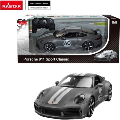 Rastar RC Porsche 911 Sport Classic šedý RTR 1:16