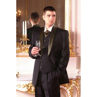 Henrik prodloužený černý smoking – Zboží Dáma