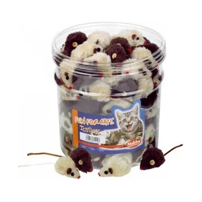 Nobby Играчка за котка плюшена мишка кафяво - бежова 5 см nobby Германия 71910