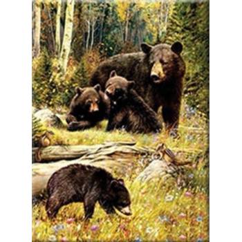 Norimpex - Puzzle Diamant painting: Bears in a clearing 30x40cm - 1 - 39 piese