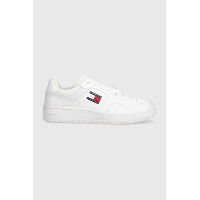 Tommy Jeans Кожени маратонки Tommy Jeans TJM RETRO BASKET ESS в бяло EM0EM01395 (EM0EM01395)