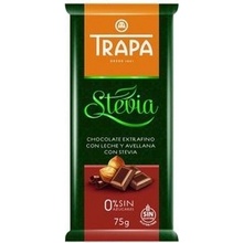 Trapa Čokoláda mliečna s drvenými jadrami lísk.orechov stévia 75 g