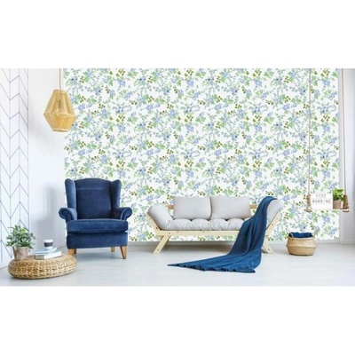 DIMEX ART Луксозна флизелинова тапета сини малки цветя