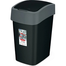 Curver Flipbin 25 l černý / stříbrný