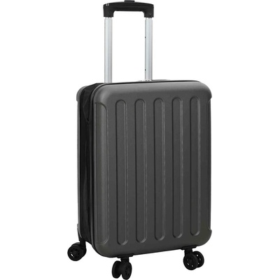 vidaXL Куфар с заключване Тъмносив 34 x 23 x 55.5 см ABS пластмаса (42006230)