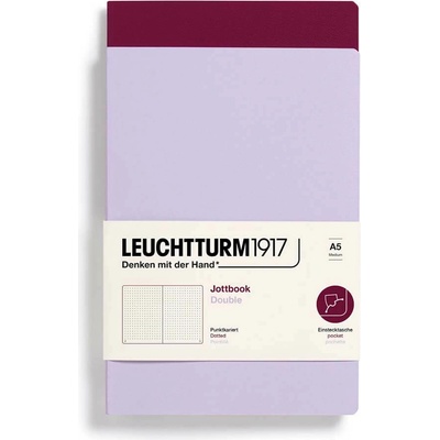 Leuchtturm1917 Zápisníky tečkované A5 Lilac & Port Red – Zboží Dáma