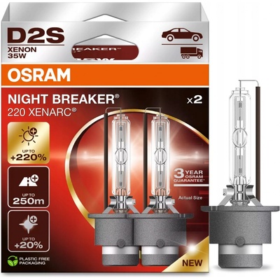 OSRAM XENONOVÁ VÝBOJKA XENARC D2S XN2 NIGHT BREAKER LASER +220% 66240XN2-2HB – Sleviste.cz