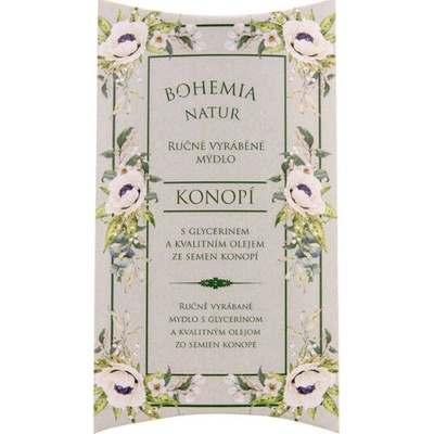 Bohemia Gifts & Cosmetics ručne vyrábané toaletné mydlo konopné 100 g