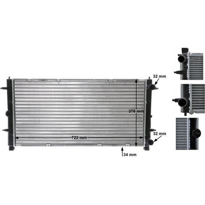 Chladič, chlazení motoru MAHLE CR 398 000S CR 398 000S