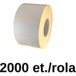 ZINTA Ролка полугланцови етикети zinta 100х23мм, 2000 ет. /ролка (100x23x2000-sgp)