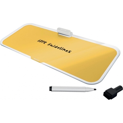 Magnetická tabule na psaní s razítky 2 barvy Žlutá
