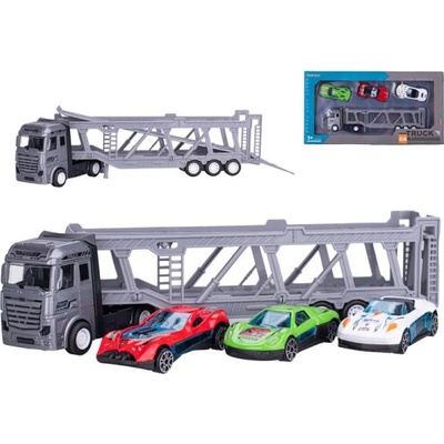 Mikro Превозвач на автомобили 22см метал свободен ход с коли 3бр 7см метал свободен ход