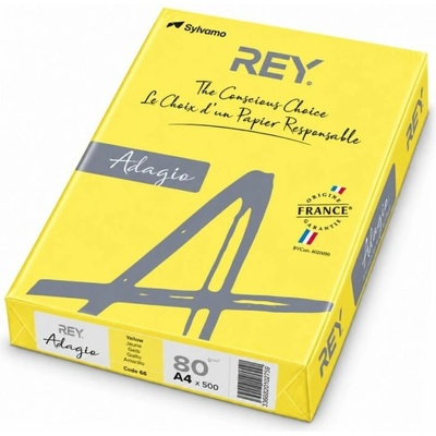 Rey Barevný papír Adagio žlutý A4 80 g 500 listů