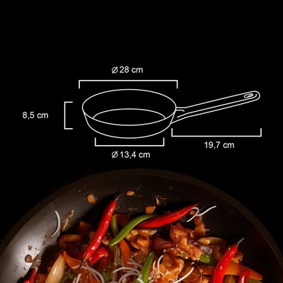 Pánev Wok 28 cm teflon platinum plus Berndorf