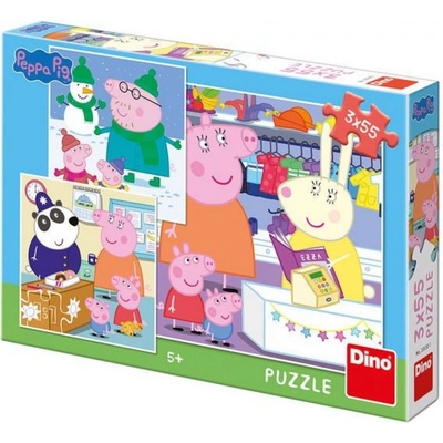 Dino Peppa pig: veselé odpoledne 3 x 55 dílků – Zboží Dáma