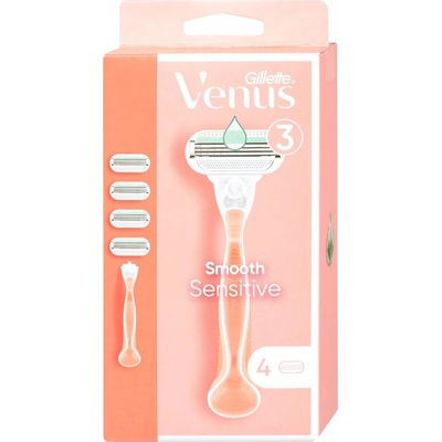 Gillette Venus Smooth Sensitive + 4 ks hlavic