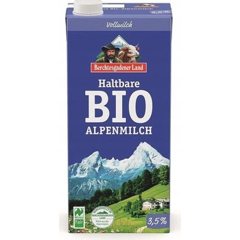 Berchtesgadener Land Bio Alpské plnotučné mlieko UHT 3,5% 1 l