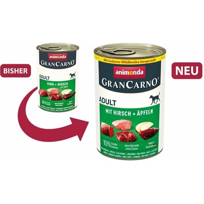 Animonda GranCarno Original Adult Jeleň s jablkom 400 g