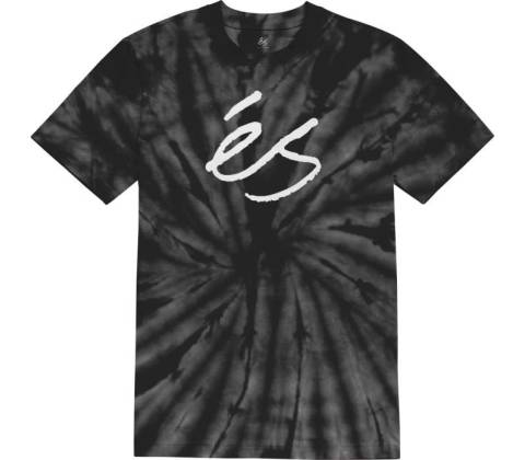 ÉS SCRIPT TYE DYE Tee Black