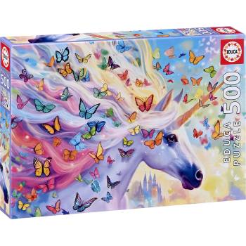 Educa Пъзел Educa от 500 части - Еднорог в цветовете на дъгата (EDU20254)