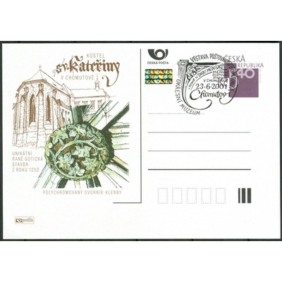 Česká pošta (2001) CDV 63 O - P 71 - Chomutov - razítko