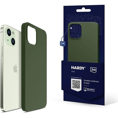 3mk Protection Кейс 3mk Hardy Silicone MagCase за Apple iPhone 15 Plus, зелен (5903108527347)