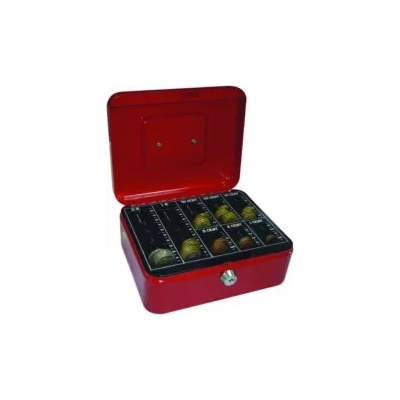 Q-CONNECT Метална каса 20x16x9cm KF03318 червена