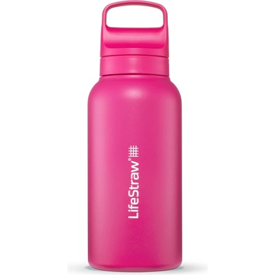 LifeStraw Бутилка с филтър LifeStraw Go Stainless Steel Water bottle - Orchid Pink - размер 1 l (533-1384-1511)