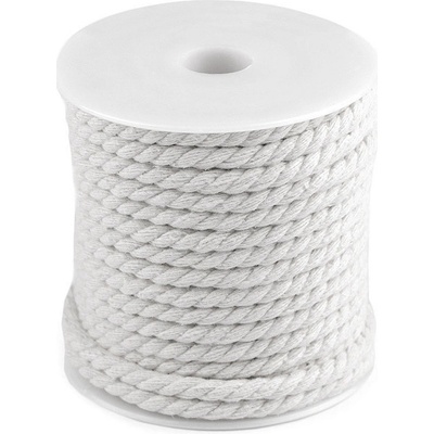 Bavlněná šňůra kroucená Ø5 mm macrame Varianta: 2 Off White, Balení: 15 m