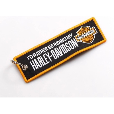Přívěsek na klíče Textilní Harley Davidson