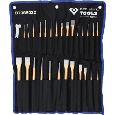 Brilliant Tools Sada dlát a vytloukačů, 28 ks BT085030
