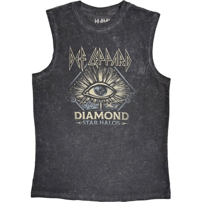 Def Leppard Diamond Star Halos Charcoal Grey XL Риза (DEFLTANK47MC04)