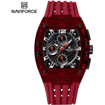 Naviforce Часовници NAVIFORCE SI-38619 - Червенa / Черна KP38619 (SI-38619)
