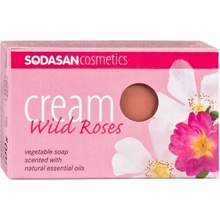 Sodasan BIO Pleťové mydlo Cream Wild Roses 100 g