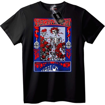 NOONEBRAND Тениска "Skull & Рози" - M, White